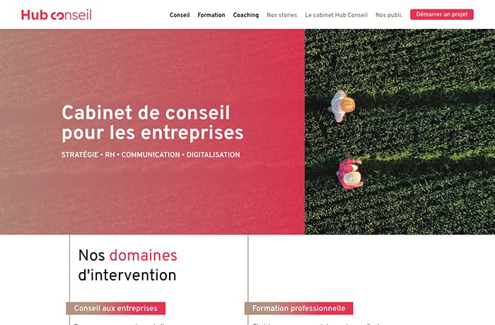 Nouveau site Hub Conseil